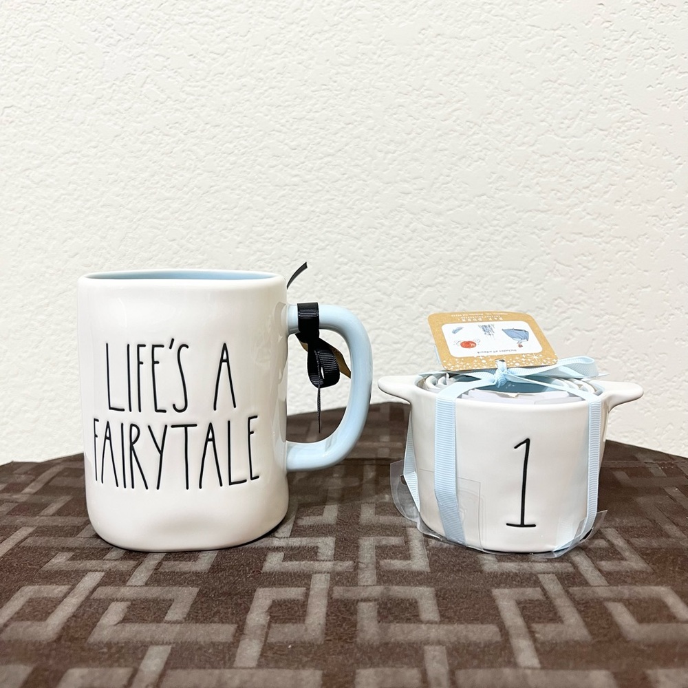 Rae Dunn Disney Cinderella Measuring Cups and LIFE’S A FAIRYTALE mug
